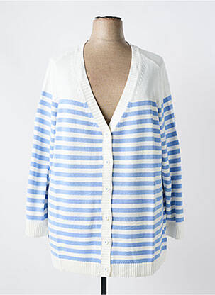 Ilgų rankovių liemenė priekinė mygtukų uždarymo sistema mėlyna SHEEGO moteris