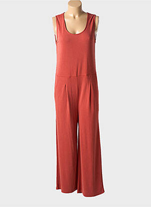 Kombinezonas sklandi forma be rankų oranžinė LOSAN moteris