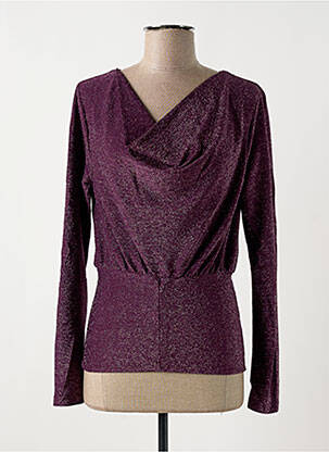 Viršūnė tamprumas ilgos rankovės violetinis ATELIER EVÈNE moteris