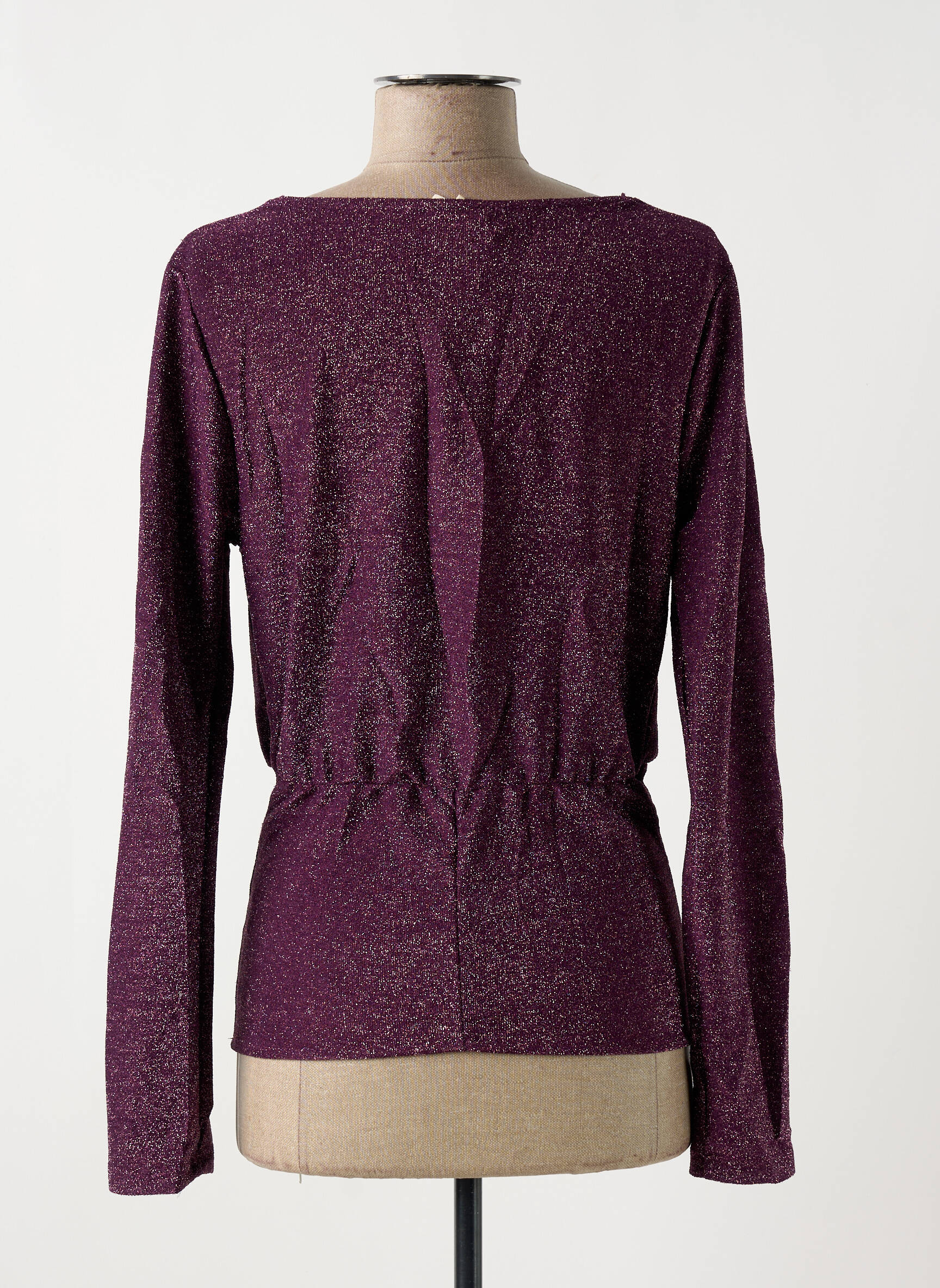 Viršūnė tamprumas ilgos rankovės violetinis ATELIER EVÈNE moteris