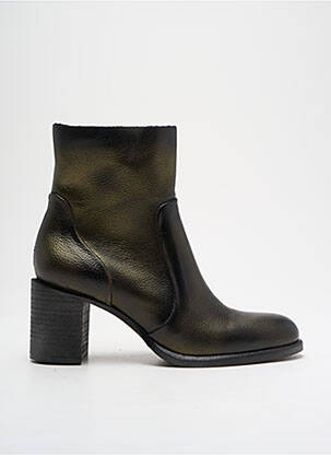 Batai/botai lygus audinys kulnas nuo 4 iki 6 cm žalias METAL JEAN'S moteris