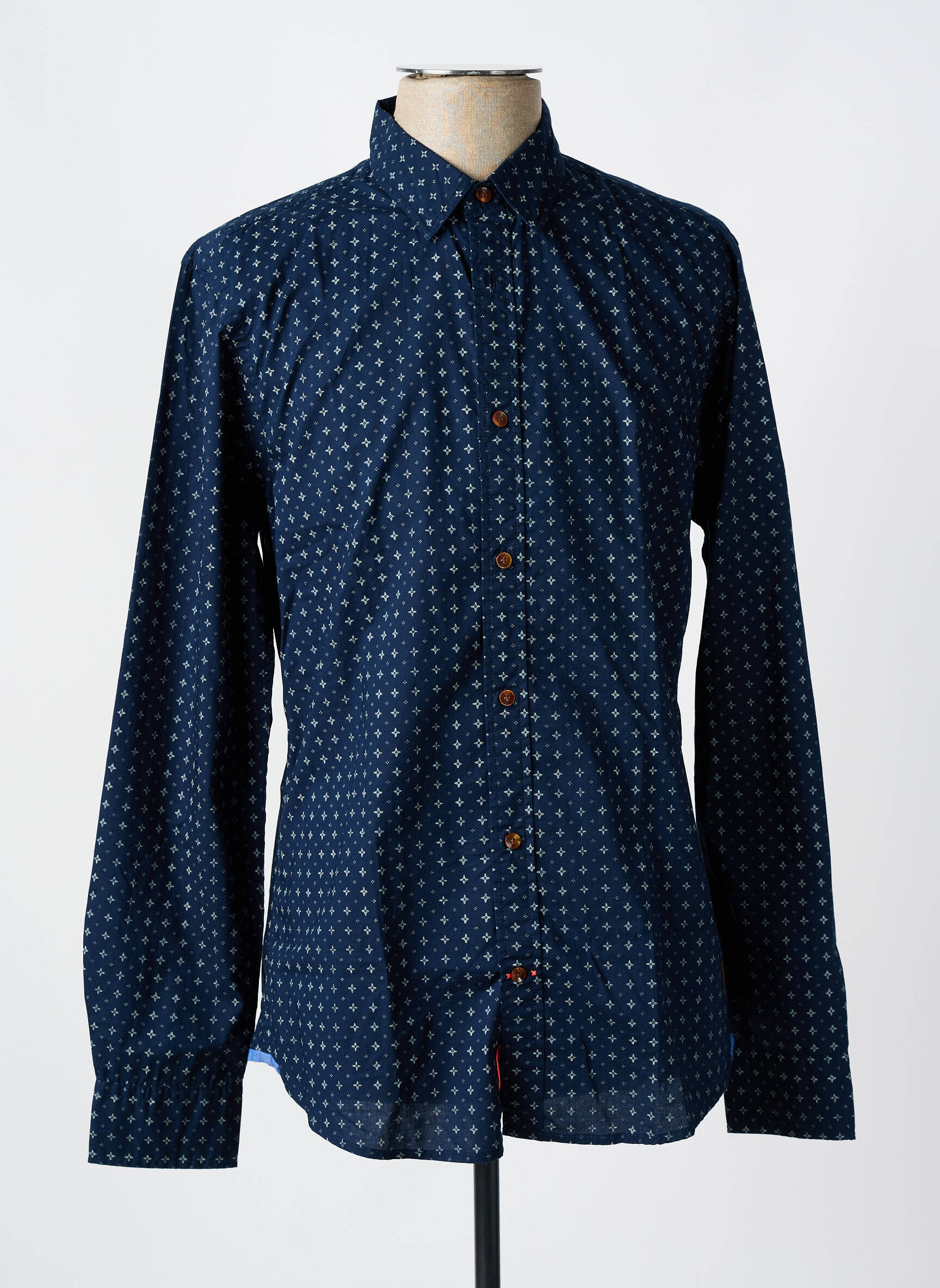 Ilgomis rankovėmis marškinys ilgos rankovės mėlyna SCOTCH & SODA vyras