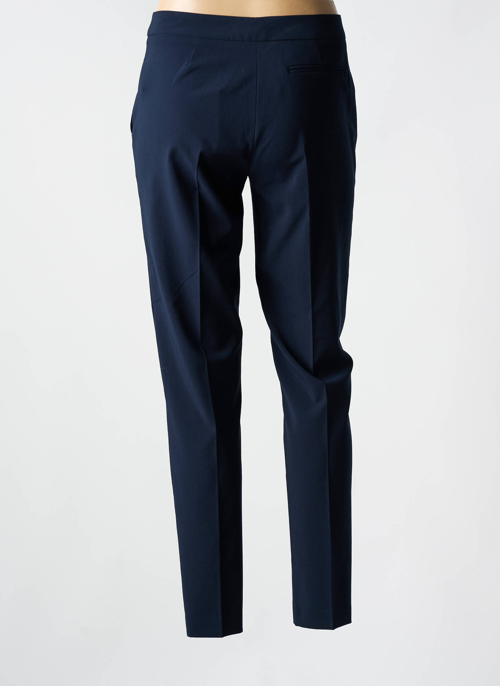 Chino kelnė uždarymas su užtrauktuku po mygtuku uždengimu aukšta talija mėlyna EMPORIO ARMANI moteris