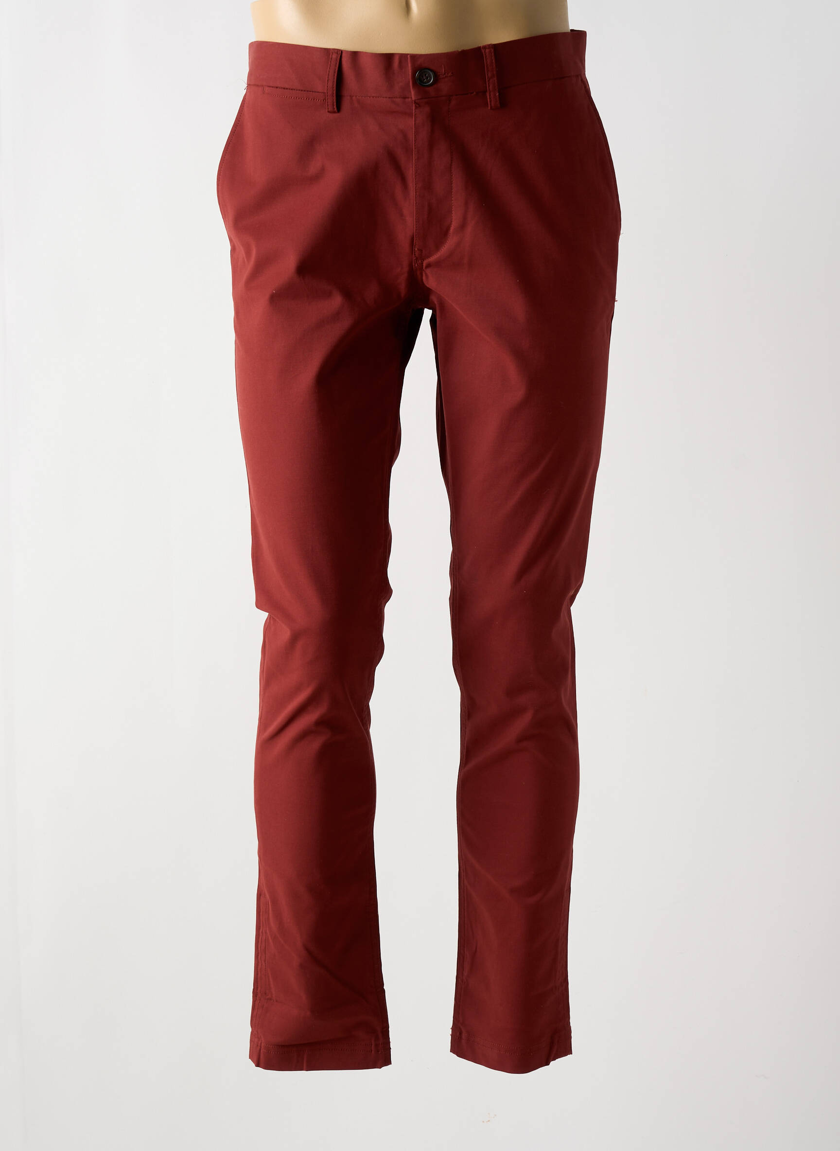 Chino kelnė popelinos audinys, kuris pasižymi lygiu ir tankiu paviršiumi. normala dydis oranžinė BEN SHERMAN vyras