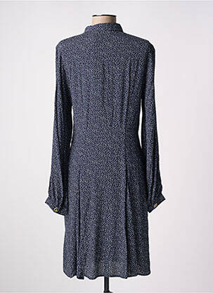 Pusilgių suknelė krepos audinys ilgos rankovės mėlyna NUMPH moteris