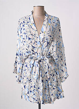 Kimono striukė kardigano apykaklė mėlyna CALIE moteris