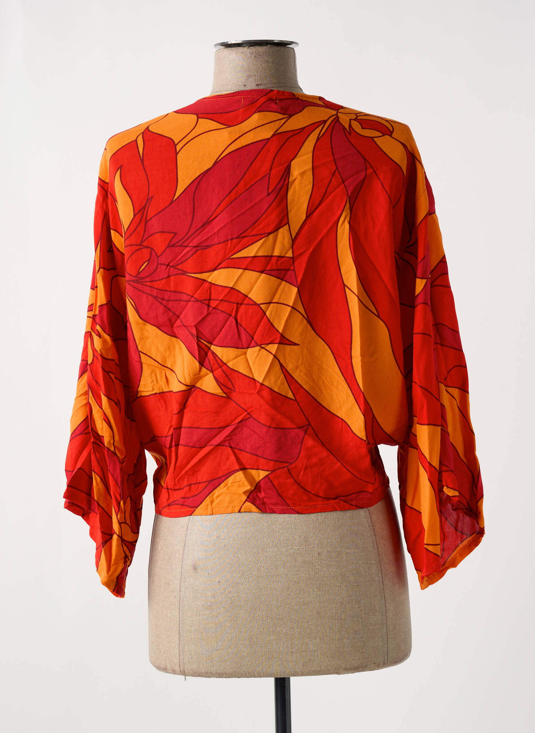 Bolero užsegimas su raišteliais raudona TERRACOTTA moteris