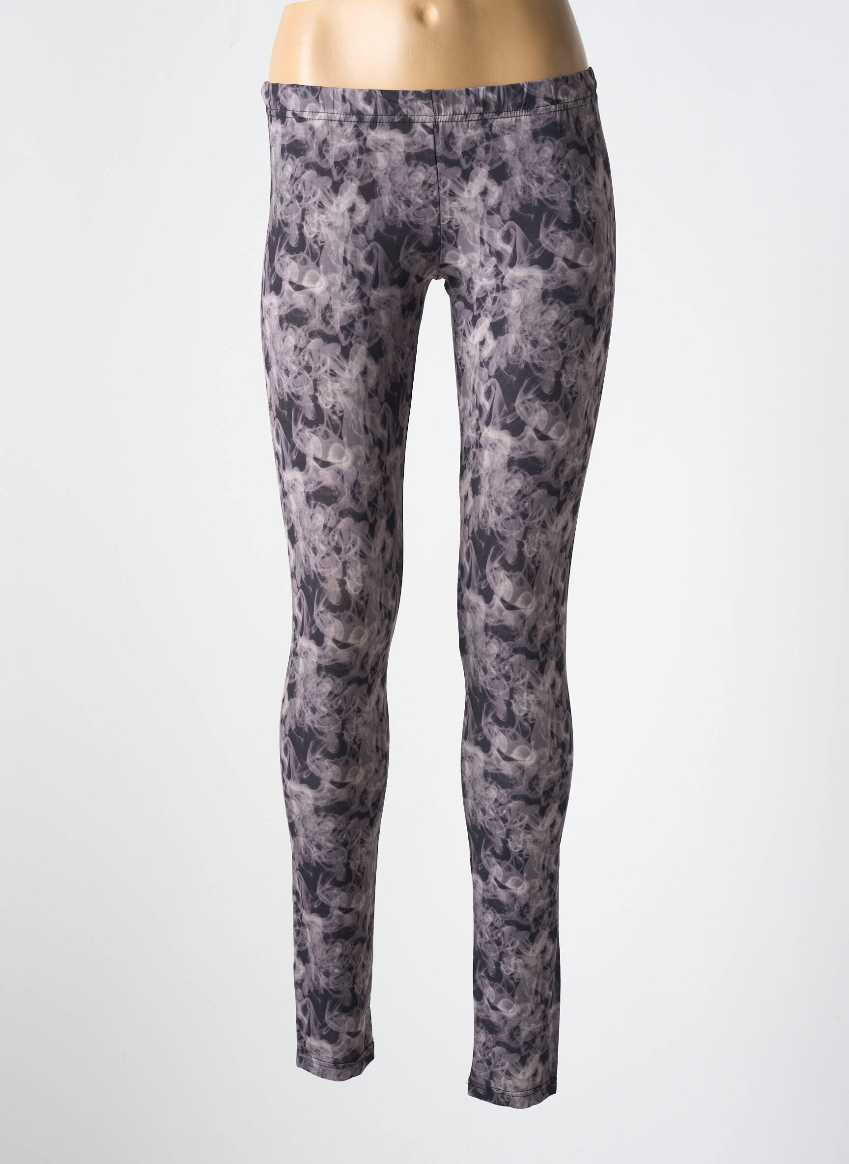 Legingas jersey audinys normala dydis pilka PIECES moteris