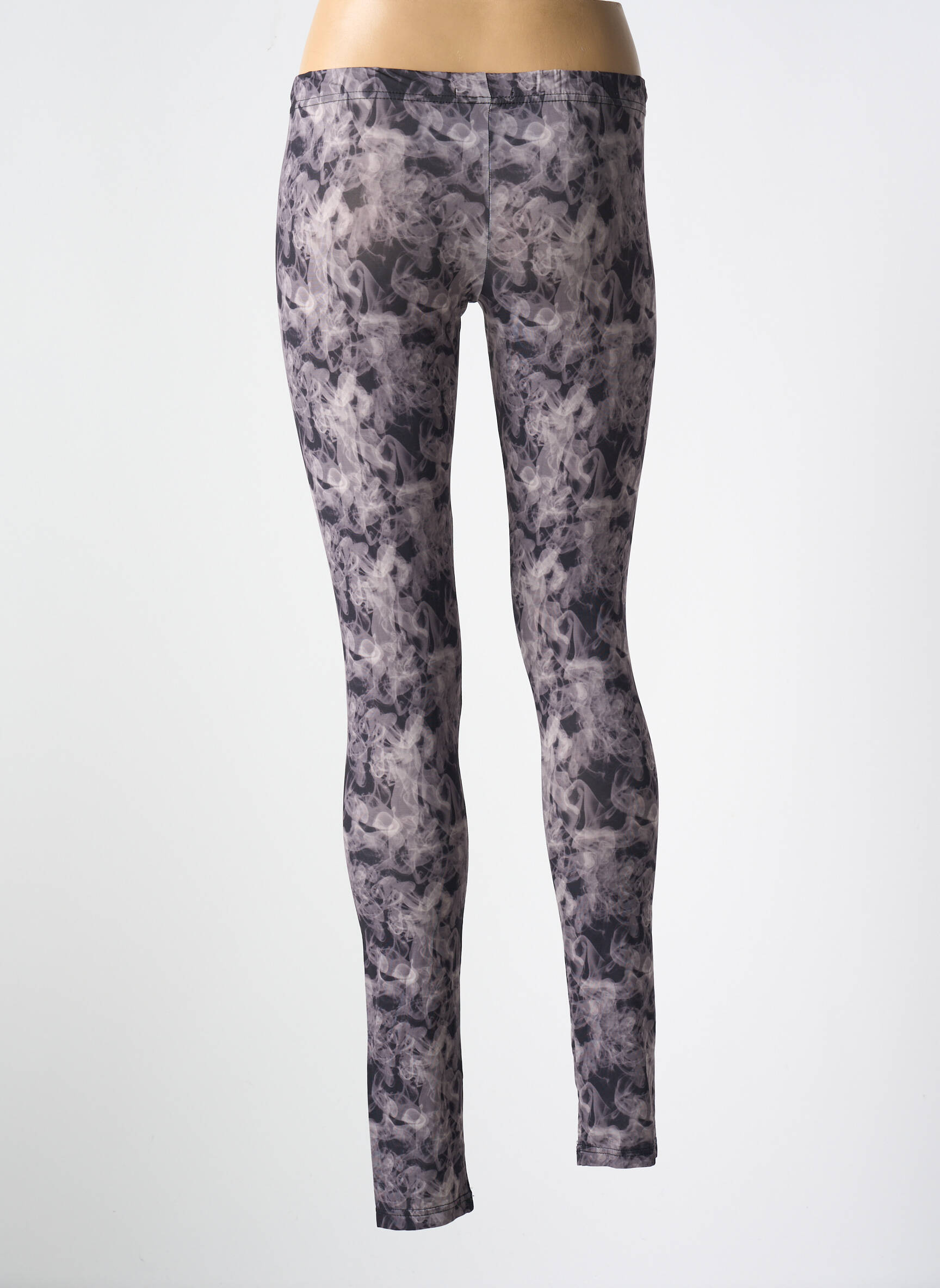 Legingas jersey audinys normala dydis pilka PIECES moteris