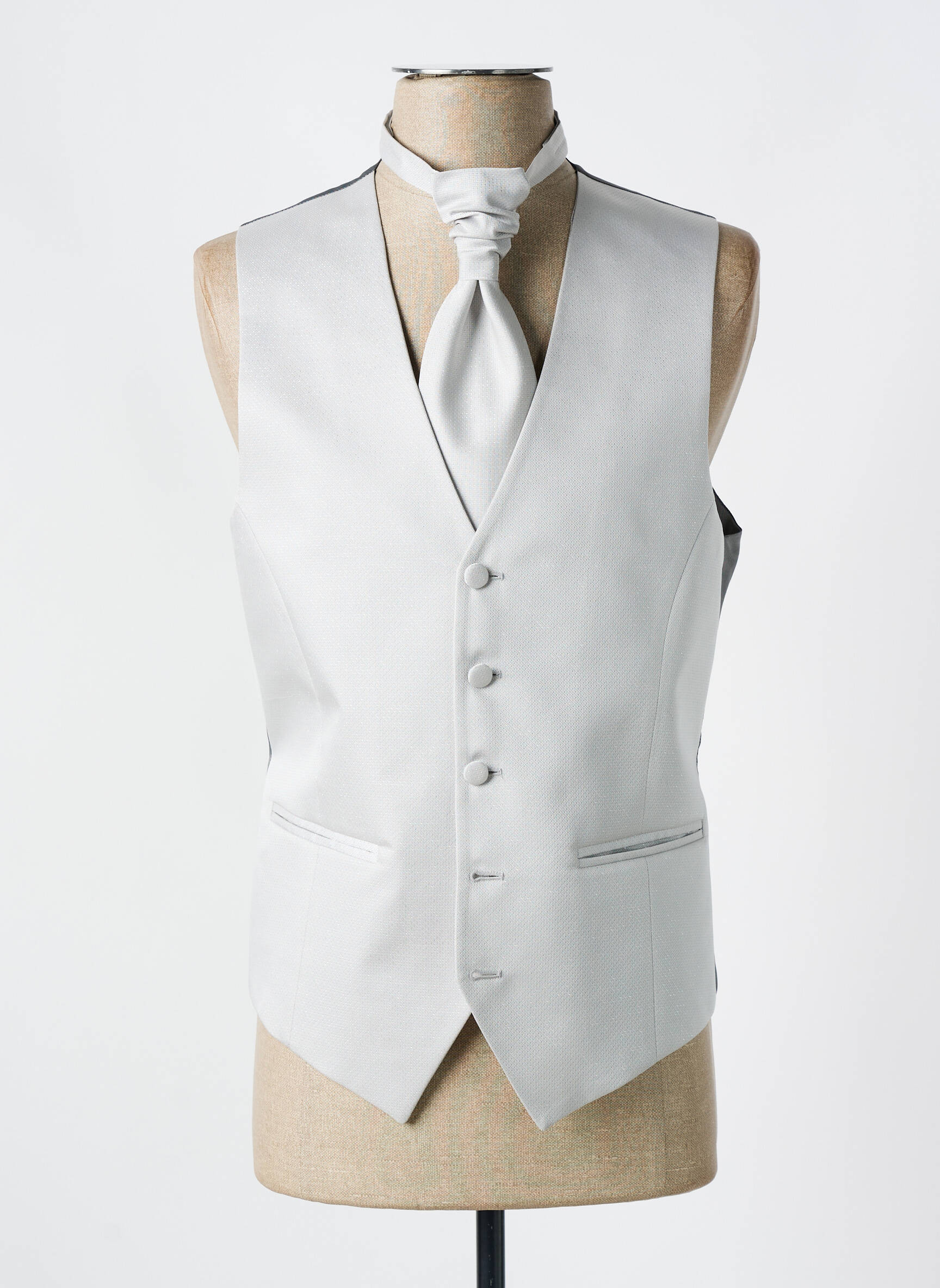 Be rankovių liemenė satino efektas pilka OXON vyras