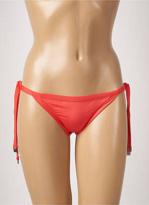 Maudymosi kelnaitės satino efektas bikini oranžinė SEAFOLLY moteris