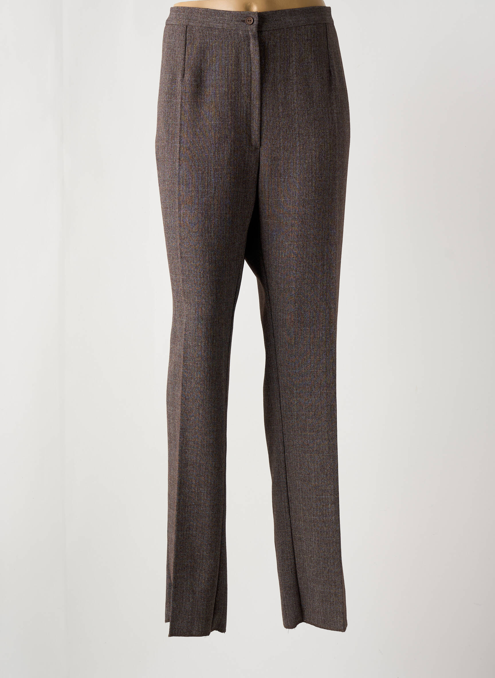 Tiesi kelnė pincetų dydis aukšta talija rudas GEVANA moteris