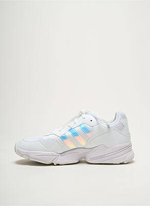 Bėgimo bateliai lygus medžiaga apvalus mygtukas baltas ADIDAS unisexas