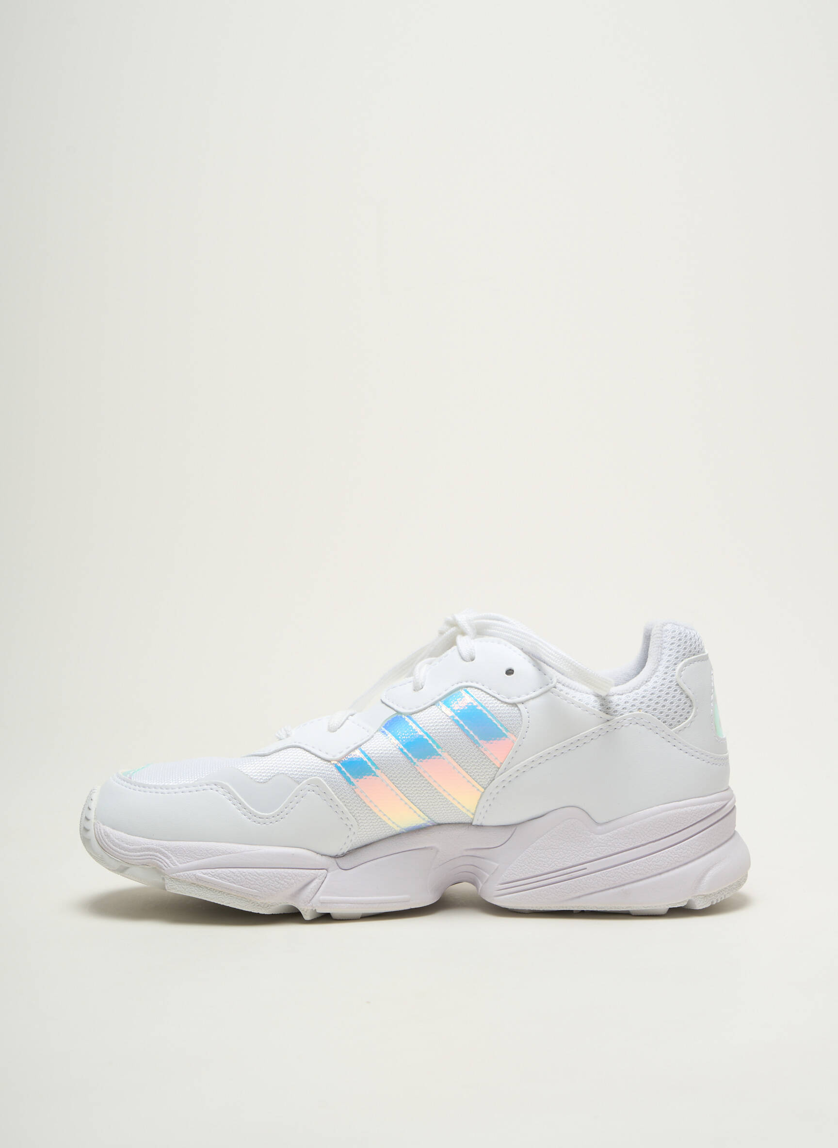 Bėgimo bateliai lygus medžiaga apvalus mygtukas baltas ADIDAS unisexas