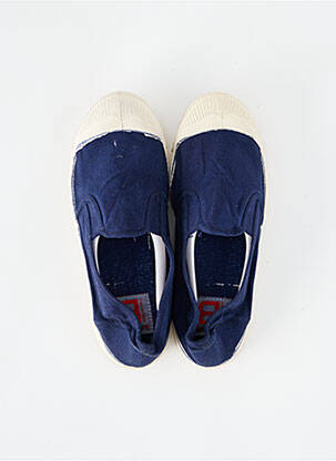Slip-on batai apvalus mygtukas plokščias kulnas iki 3 cm mėlyna BENSIMON moteris