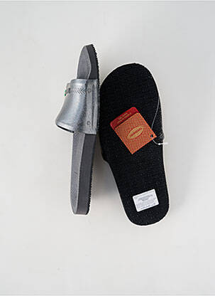 Mule/sabotai satino audinys plokščias kulnas iki 3 cm sidabrinė HAVAIANAS moteris
