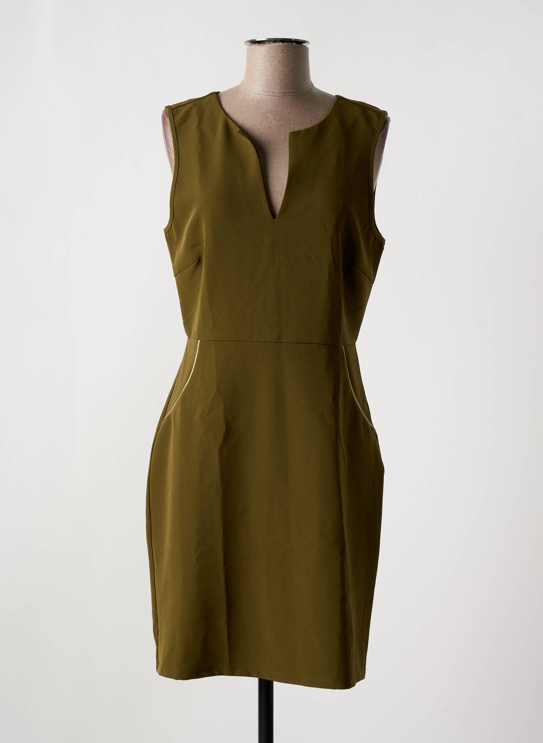 Pusilgių suknelė be rankų be rankų žalias VERO MODA moteris