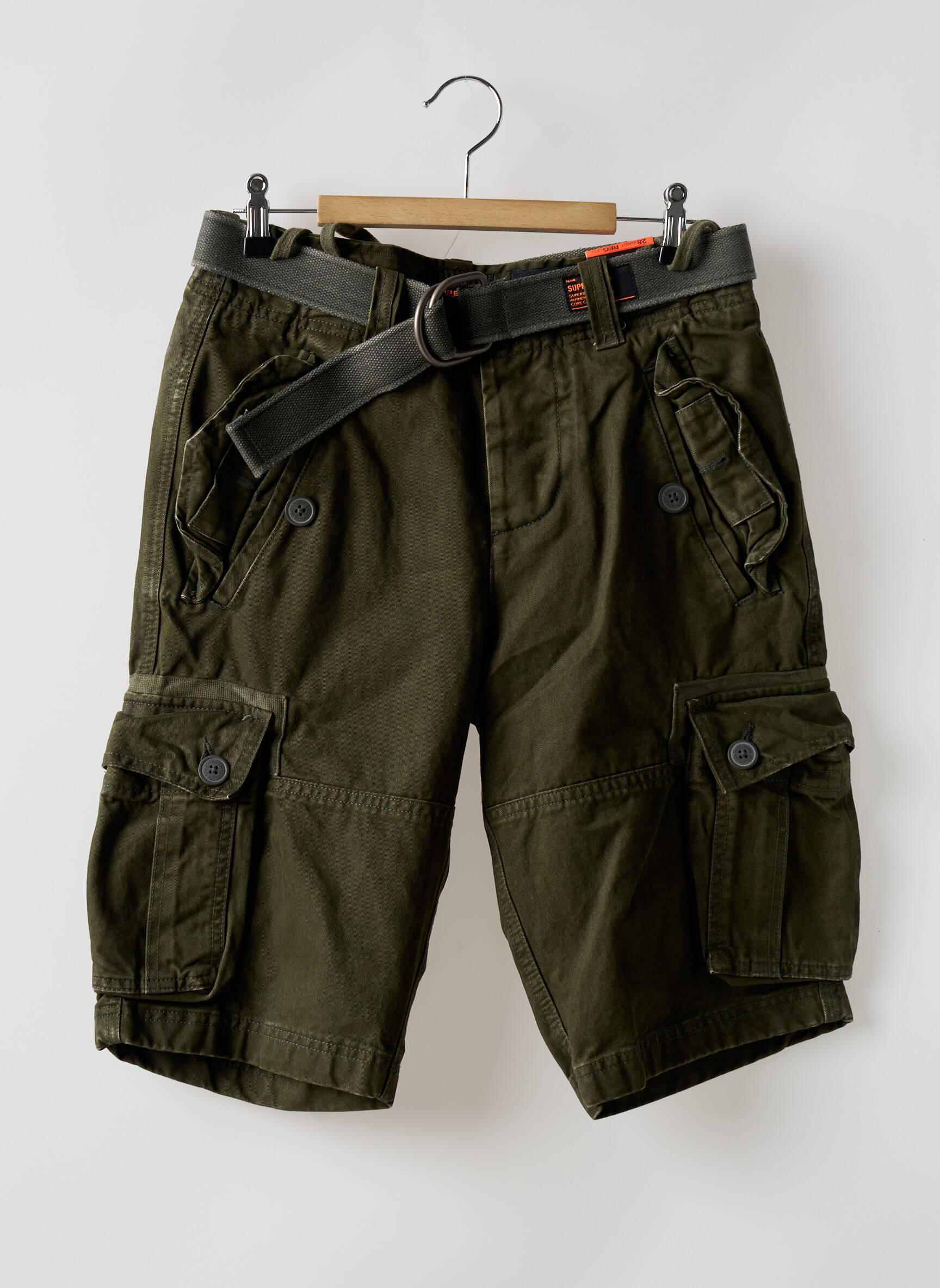 Bermudas cargo kirpimas normala dydis žalias SUPERDRY vyras