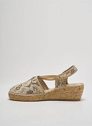 Espadrilės apvalus mygtukas kulnas nuo 4 iki 6 cm bežinis ELUE PAR NOUS moteris