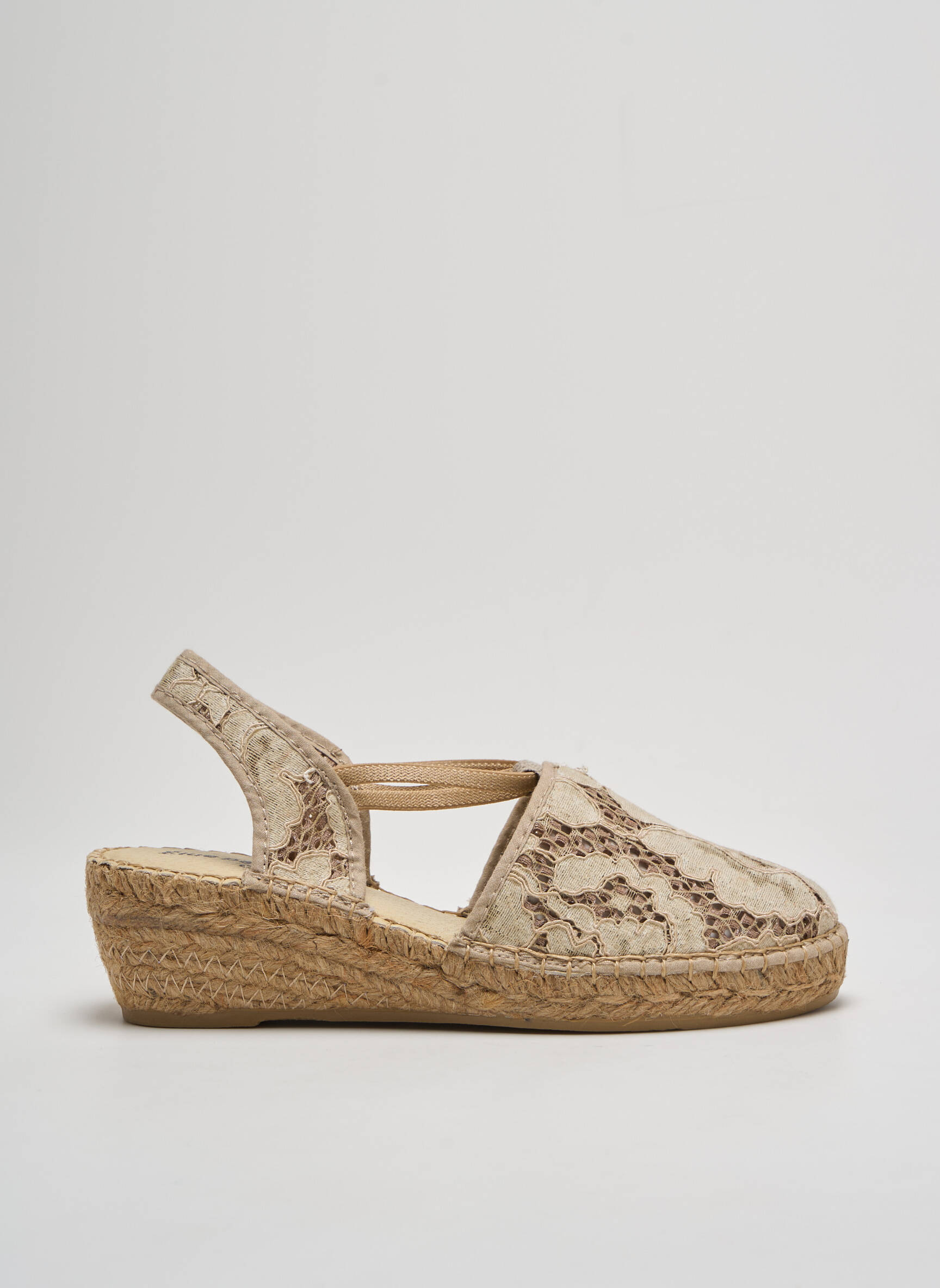 Espadrilės apvalus mygtukas kulnas nuo 4 iki 6 cm bežinis ELUE PAR NOUS moteris