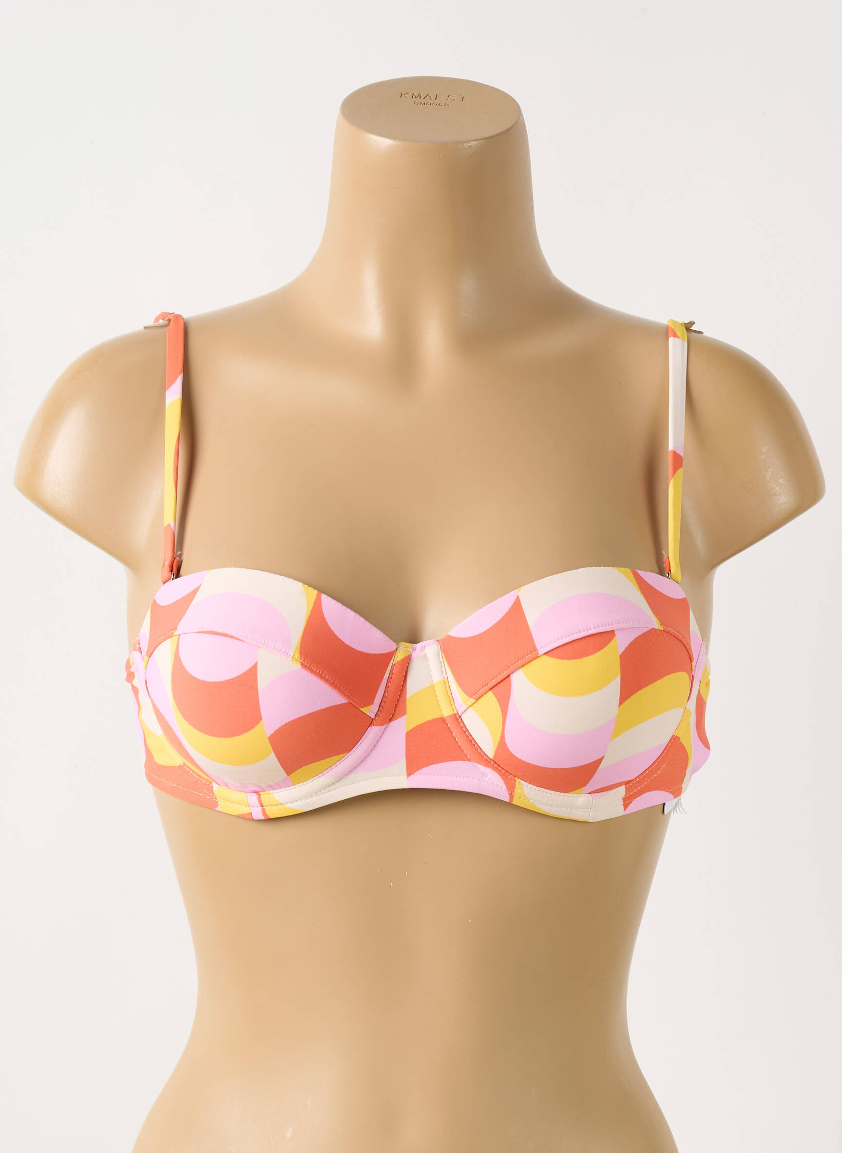 Maudymosi viršūnė viršutinė juostelė viršutinė juostelė oranžinė SEAFOLLY moteris