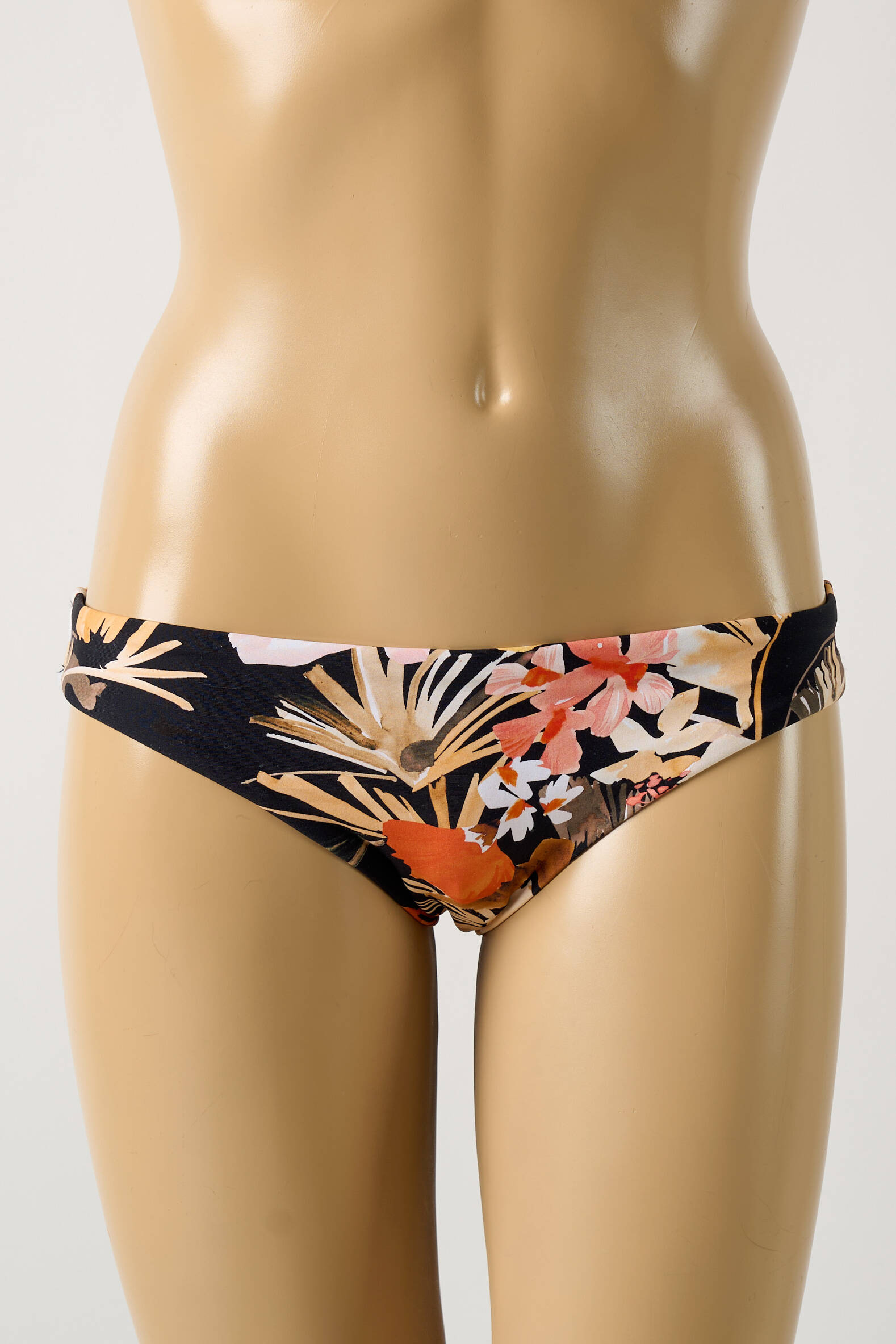 Maudymosi kelnaitės gėlių raštas kelnaitės juodas SEAFOLLY moteris