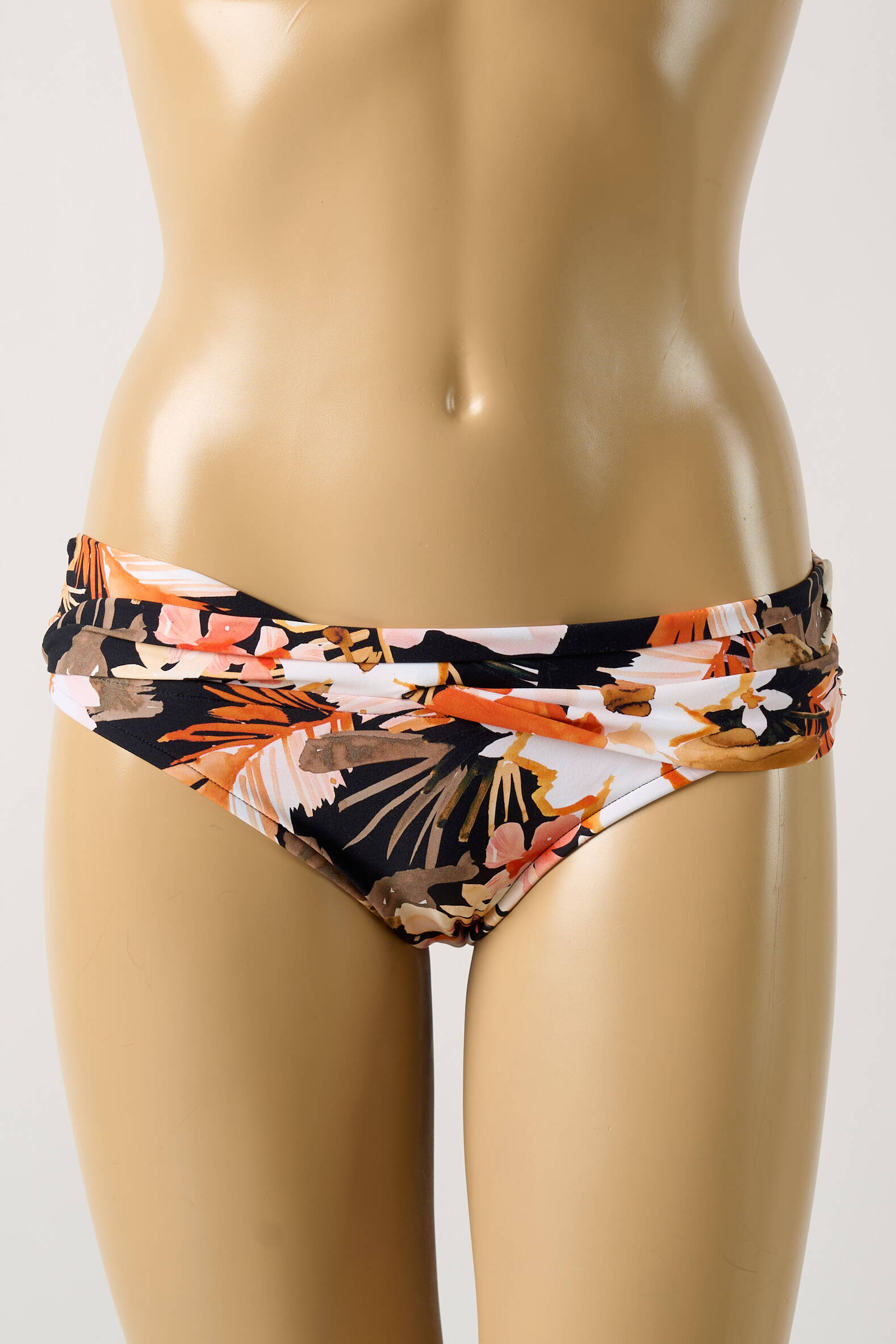 Maudymosi kelnaitės gėlių raštas kelnaitės oranžinė SEAFOLLY moteris
