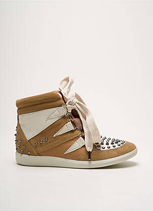 Bėgimo bateliai šnervių uždarymas plokščias kulnas iki 3 cm bežinis GROUNDFIVE moteris