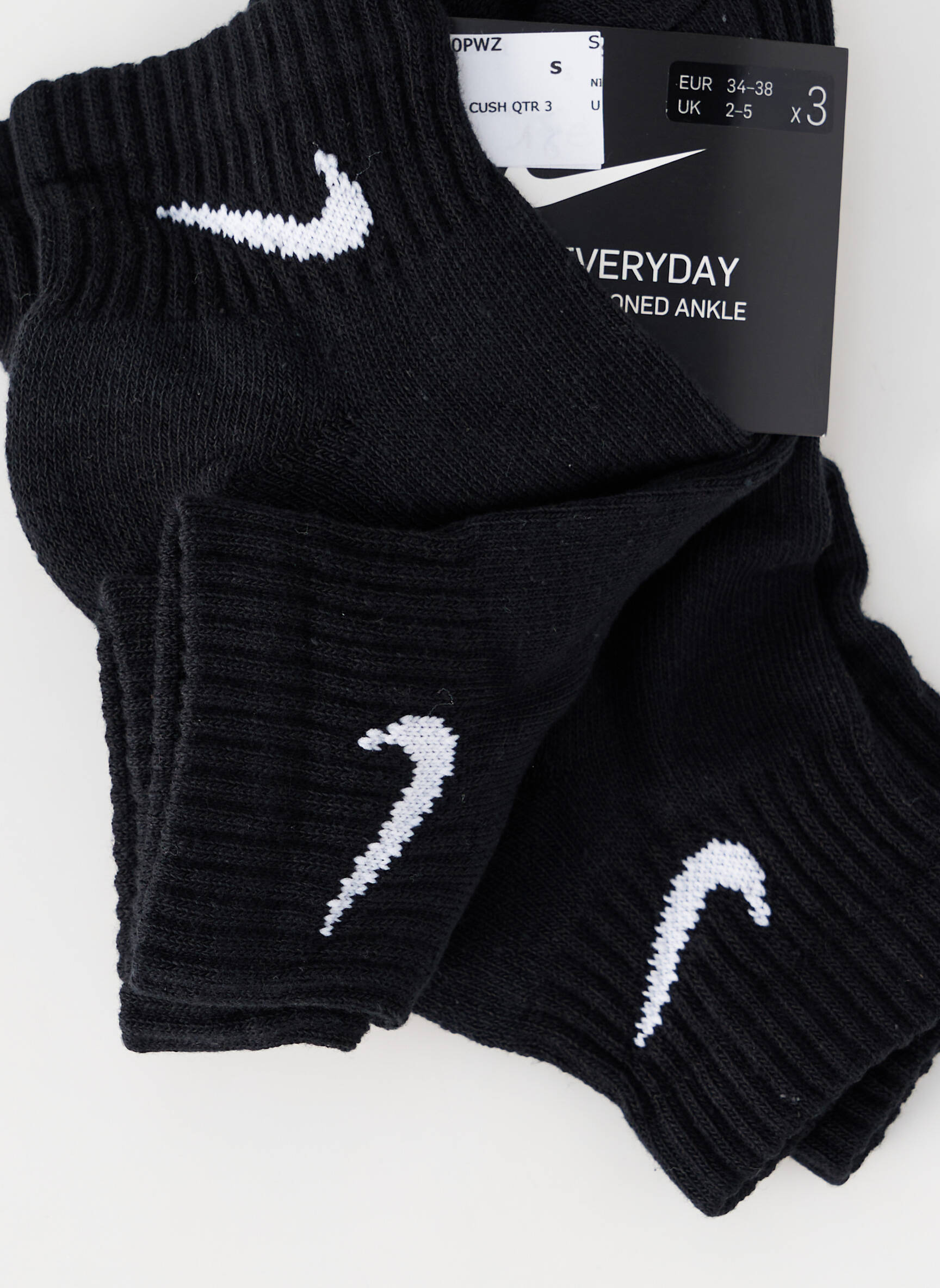 Kojinės puskojinės forma juodas NIKE vyras