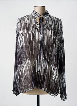Bluzonai lengva ir skaidri ilgos rankovės pilka TINTA STYLE moteris