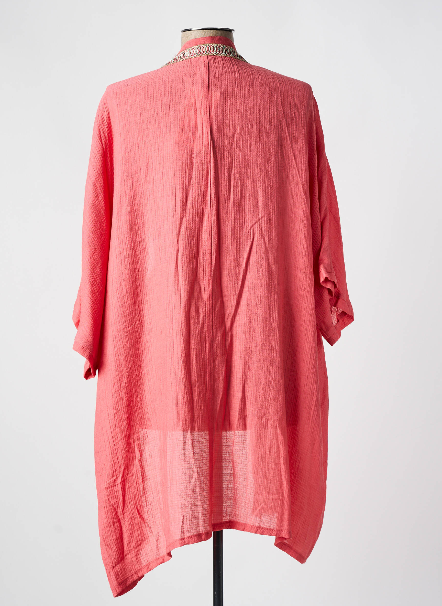 Kimono striukė sklandi forma rožinė SPG WOMAN moteris