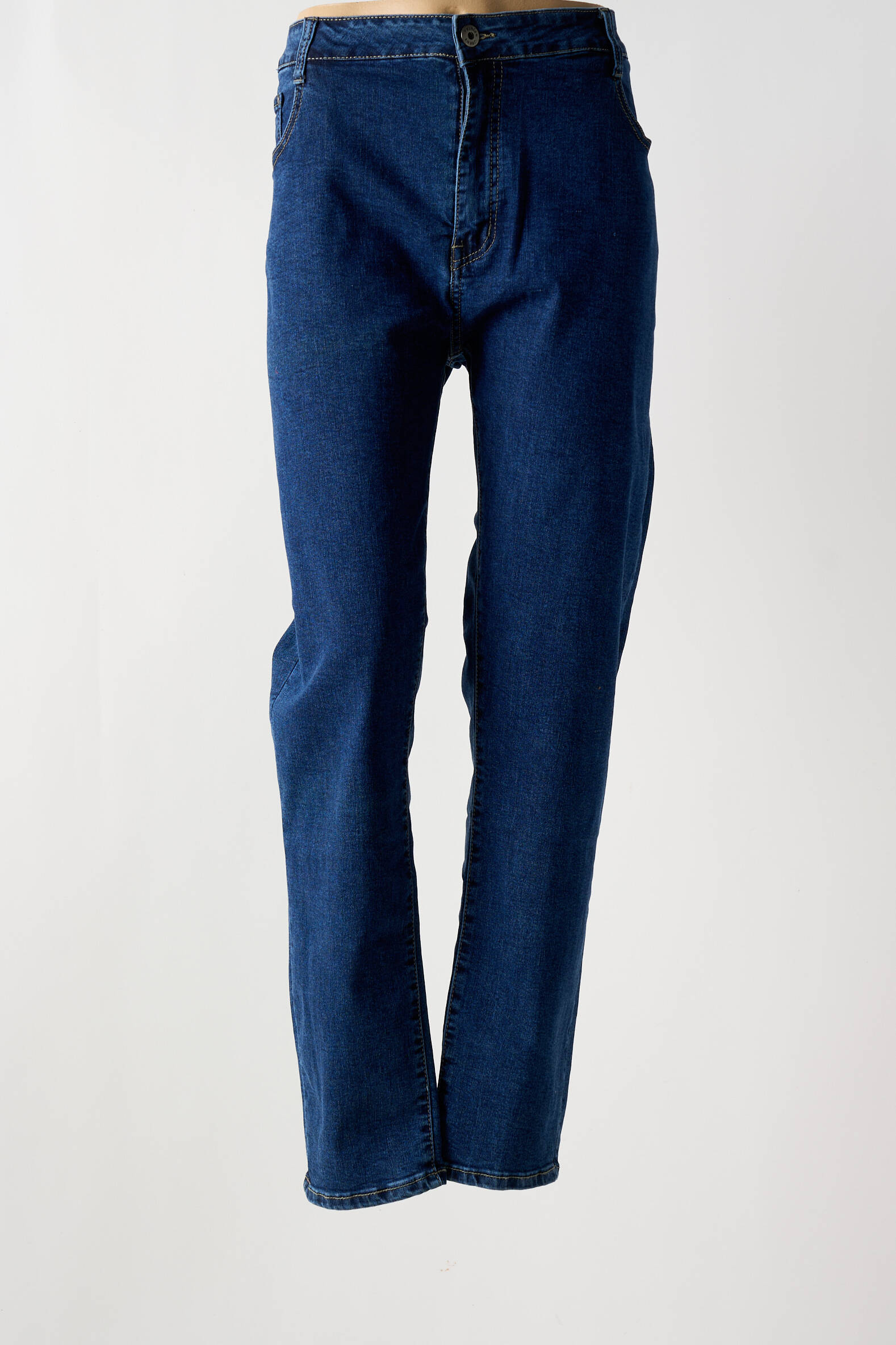 Lieknos džinsai brutinis audimas normala dydis mėlyna G-SMACK moteris