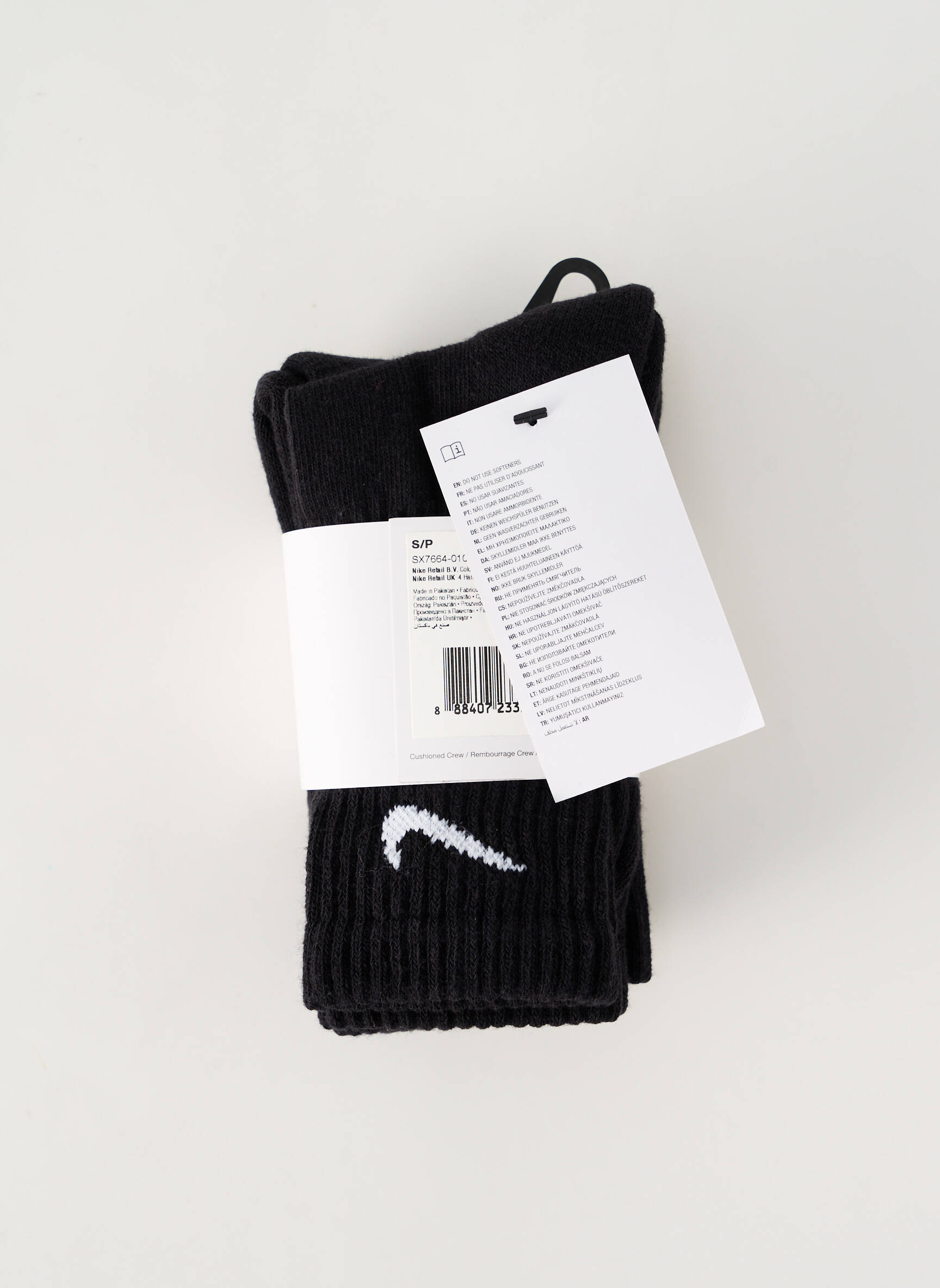 Kojinės juodas NIKE unisexas