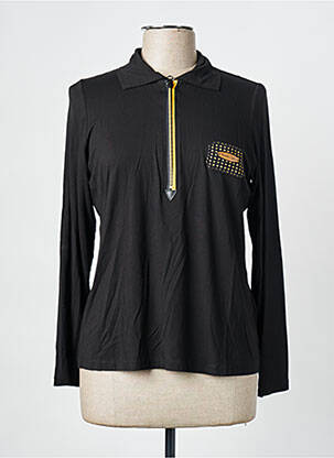 Polo ilgos rankovės ilgos rankovės juodas POUPÉE CHIC BY MERCEDES DE MIGUEL moteris
