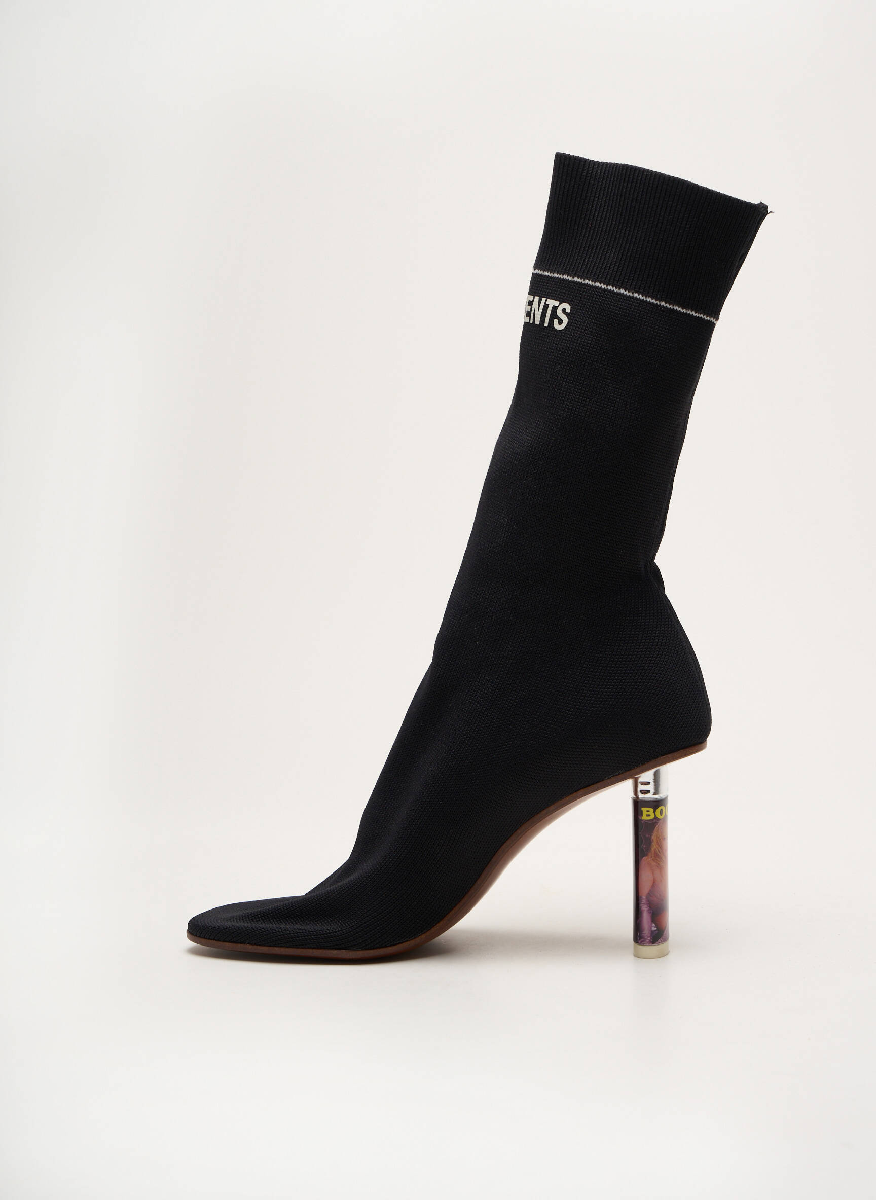 Batai/botai apvalus mygtukas kulnas nuo 7 iki 9 cm juodas VETEMENTS moteris