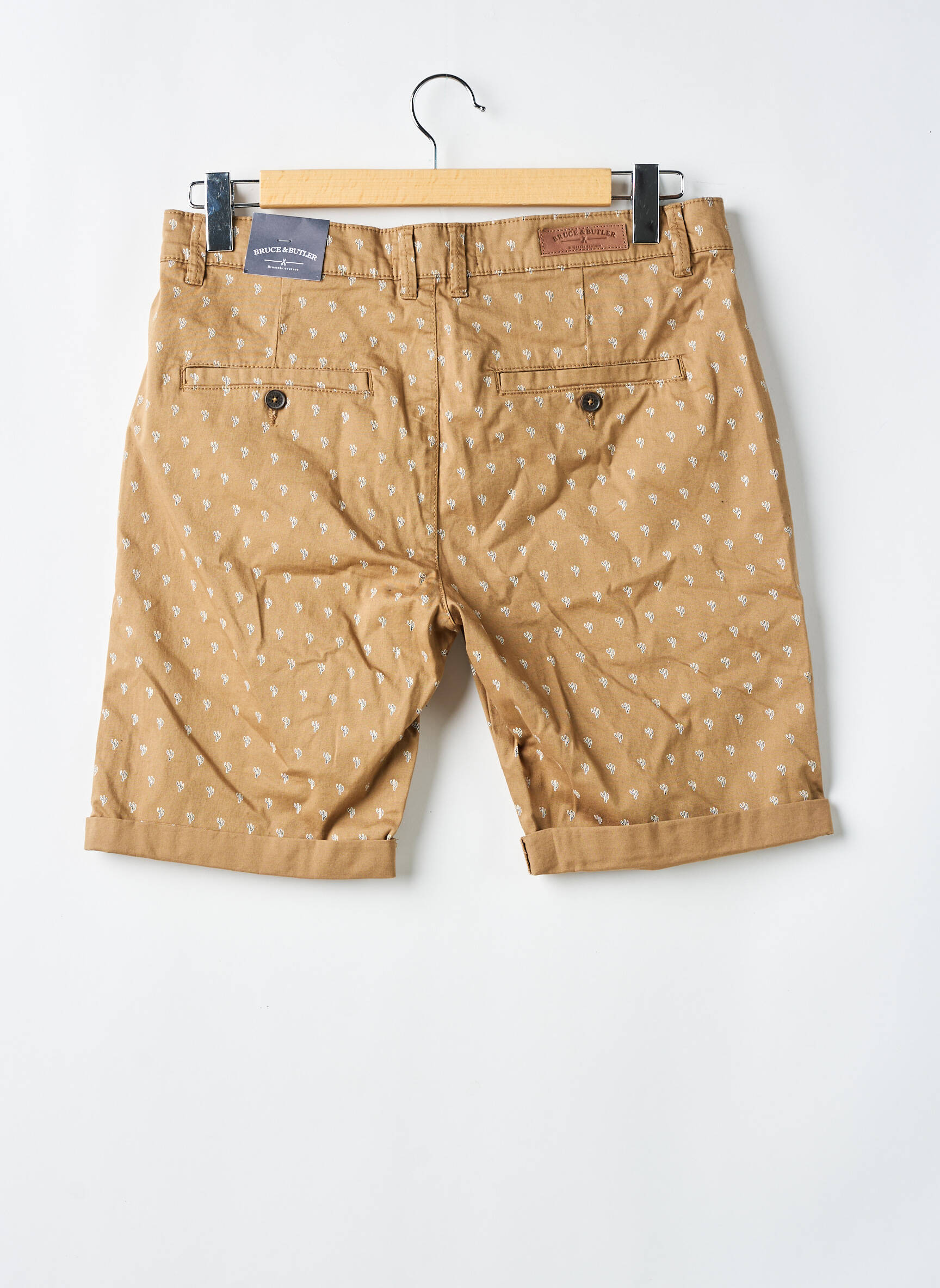 Bermudas tamprumas normala dydis rudas BRUCE & BUTLER  vyras