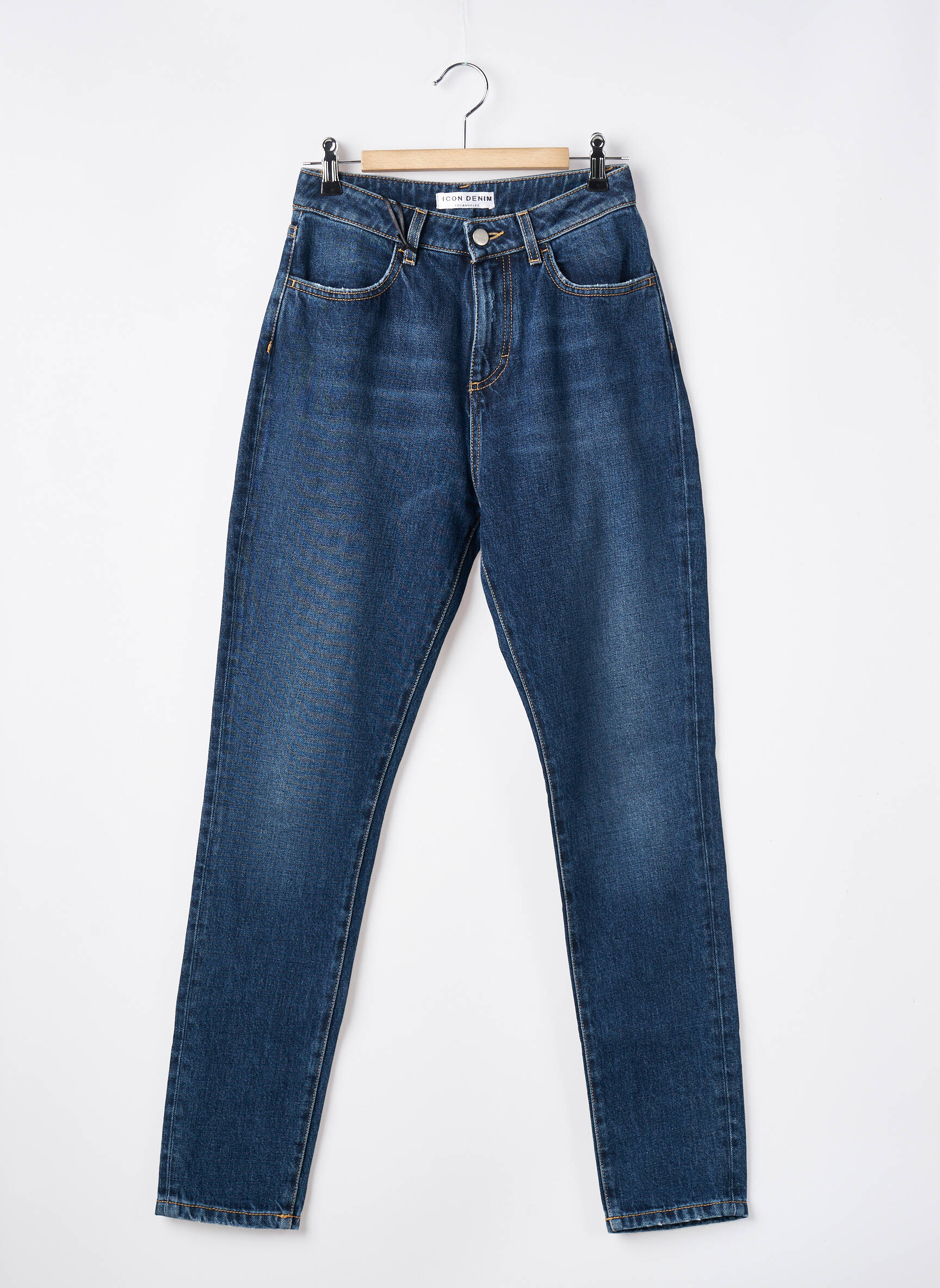 Lieknos džinsai kišenės mėlyna ICON DENIM moteris