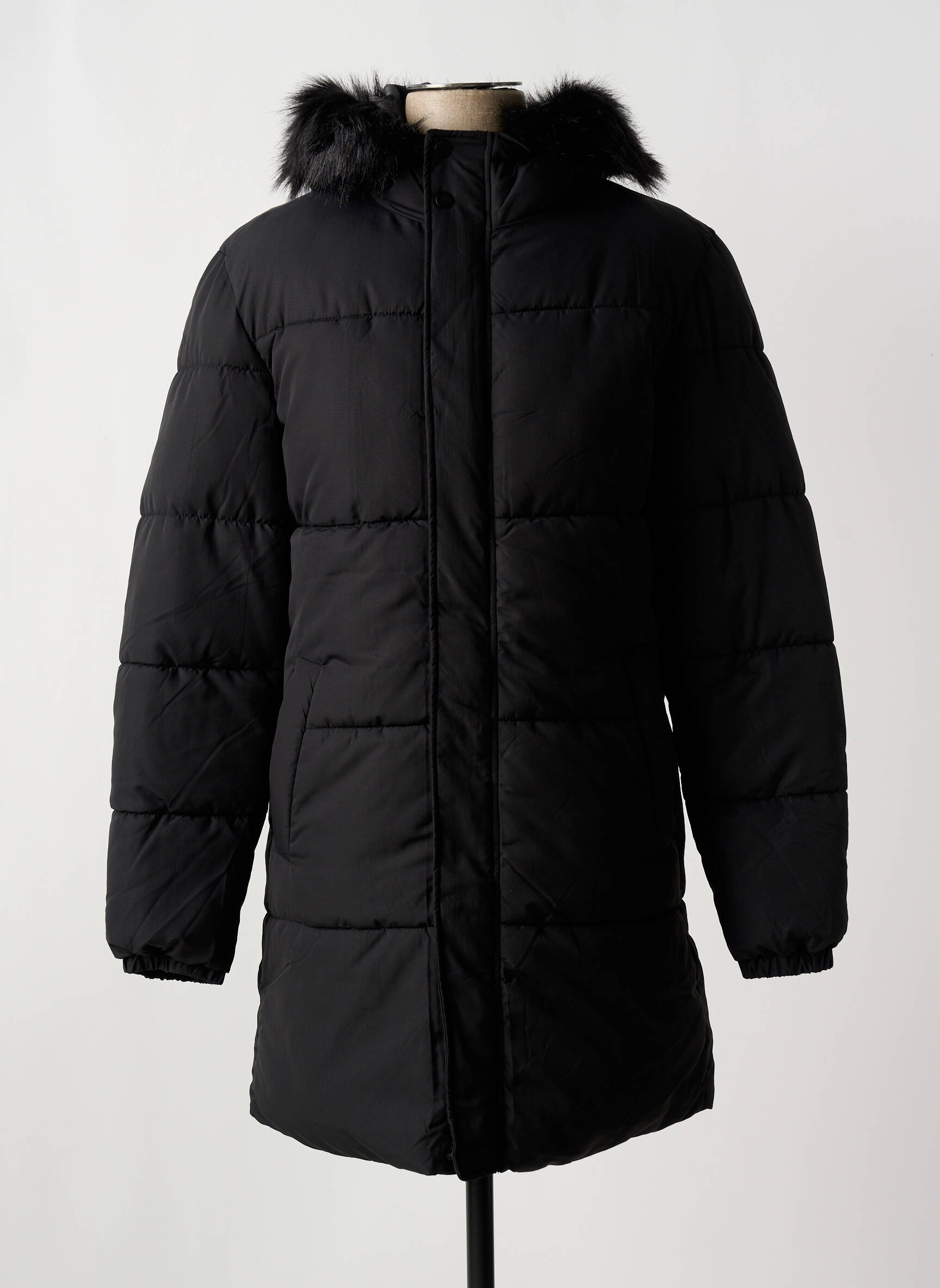 Pūkinė striukė ilgos rankovės su gobtuvu juodas JACK & JONES vyras