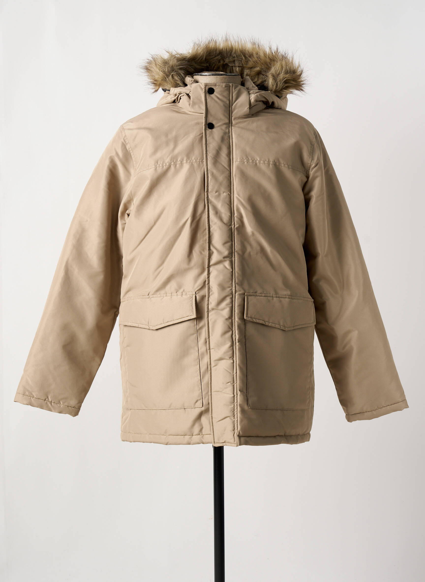 Parka vidinė apdaila su satiniu pamušalu su gobtuvu bežinis JACK & JONES vyras