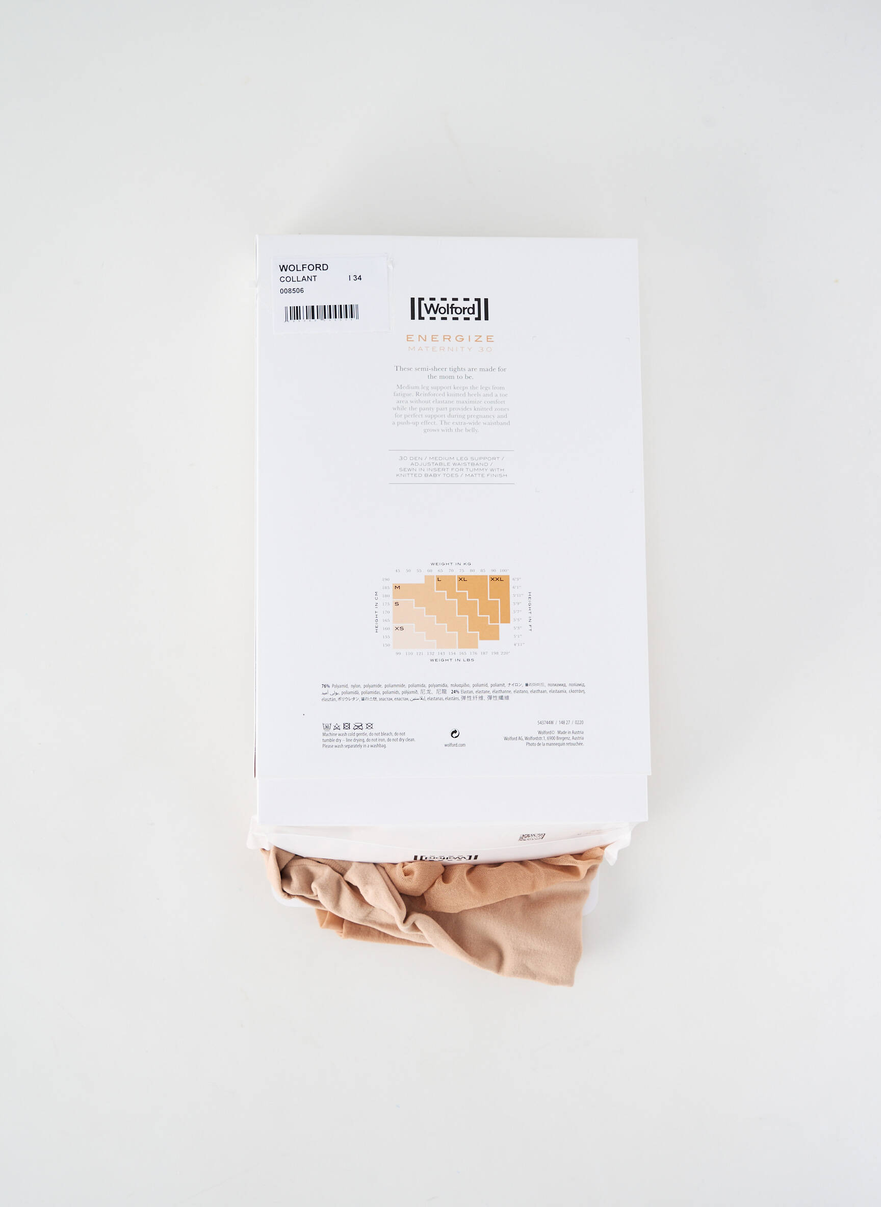 Nėštumo apatinis trikotažas kremas WOLFORD moteris