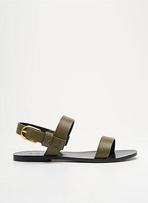 Sandalai/nu pėdos lygus medžiaga plokščias kulnas iki 3 cm žalias RALPH LAUREN moteris