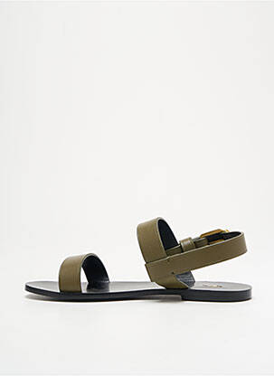 Sandalai/nu pėdos lygus medžiaga plokščias kulnas iki 3 cm žalias RALPH LAUREN moteris