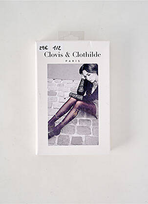 Kojinės fantazijos raštas juodas CLOVIS & CLOTHILDE moteris