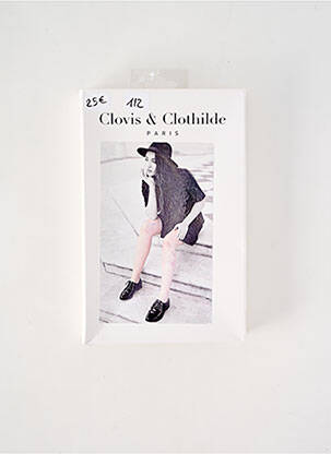 Kojinės fantazijos raštas kremas CLOVIS & CLOTHILDE moteris