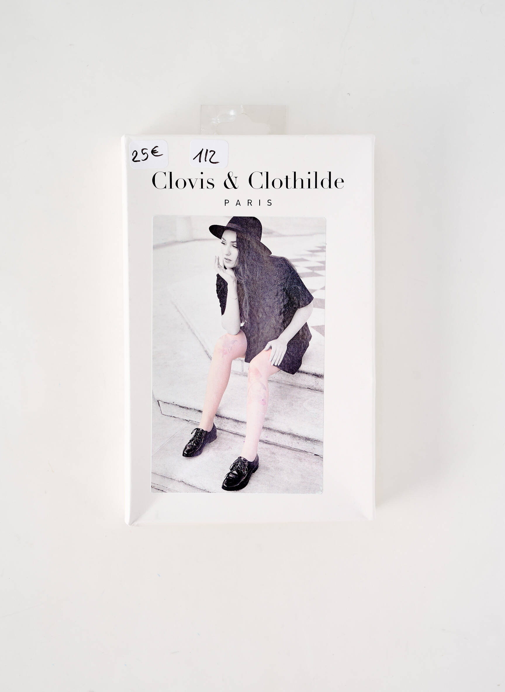 Kojinės fantazijos raštas kremas CLOVIS & CLOTHILDE moteris