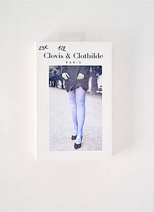 Kojinės fantazijos raštas mėlyna CLOVIS & CLOTHILDE moteris