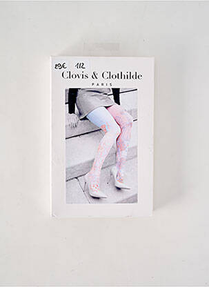Kojinės fantazijos raštas oranžinė CLOVIS & CLOTHILDE moteris
