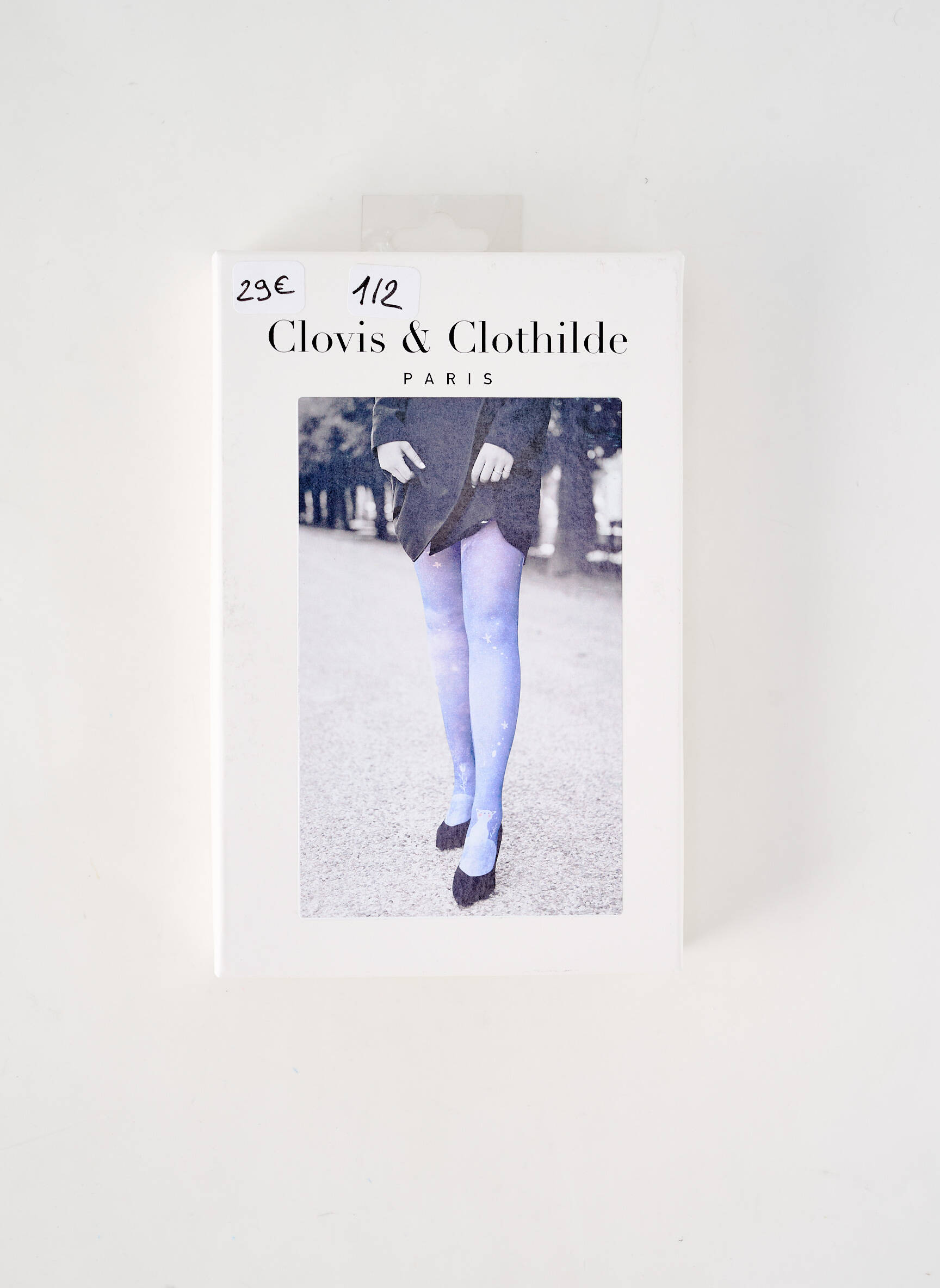 Kojinės fantazijos raštas mėlyna CLOVIS & CLOTHILDE moteris
