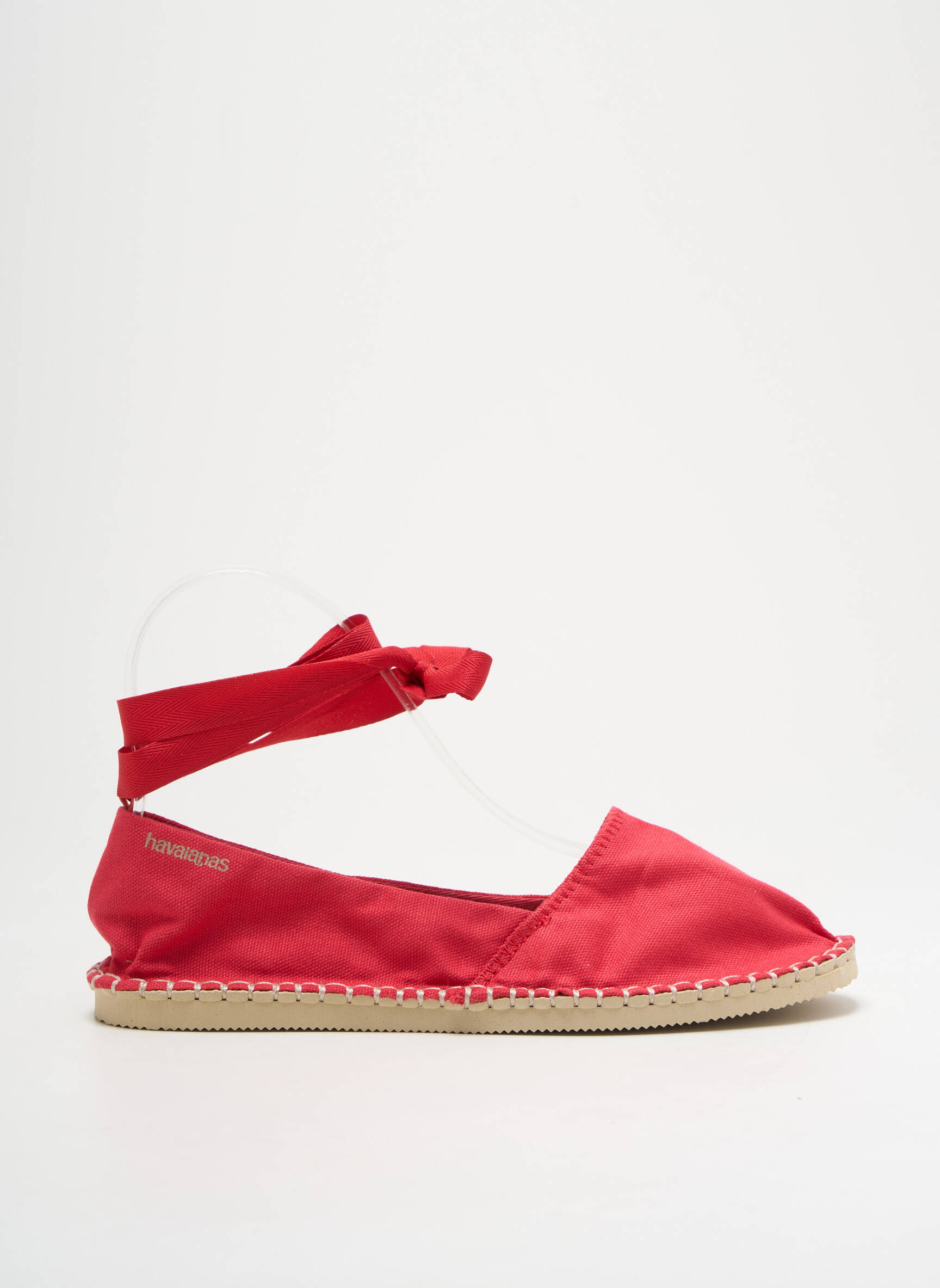 Espadrilės šnervių uždarymas plokščias kulnas iki 3 cm raudona HAVAIANAS moteris