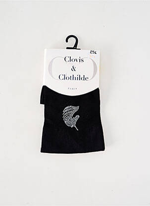 Kojinės tamprumas juodas CLOVIS & CLOTHILDE moteris